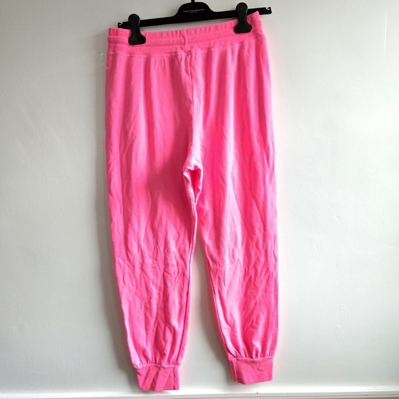 New Sundry Heart Print Pink Jogger Loungewear Sweatpants NWT Small - Picture 3 of 6